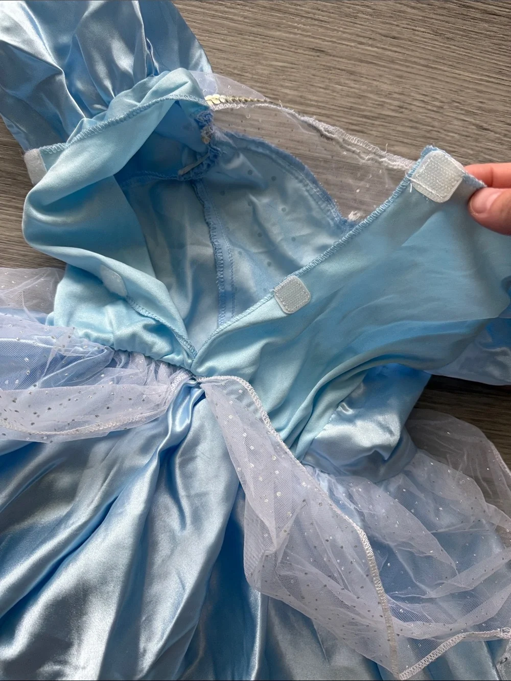 Disney Cinderella Light Blue Princess Costume Dress Size 4-6X